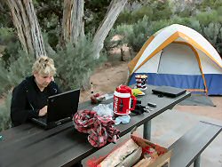 ANKLICKEN: Unsere Campsite