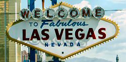 Das ber�hmte Eingangsschild von Las Vegas